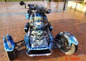 Airbrushed Can Am Ryker Trike